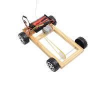 ibasenice Four-wheel Drive Remote Control Car Kit for Teens and Students, Timber Material, Stimulates Interest in Learning and Trains Practical Ability, for Auto Making Projects and Science