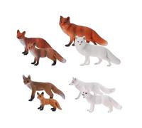ibasenice Fox Model Figure Woodland Animal Toys Toy Model Ornament Interesting Photo Props Home Decor