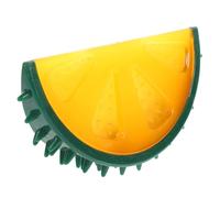 ibasenice Freezable Orange Shaped Pet Teether for Puppies Summer Cooling Chew Tpr Durable Design for Teeth Cleaning Gum Massage for Hot Days Fun Interactive Dog