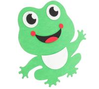 ibasenice Frog Wall Décor for Felt Frog Wall Sticker Felt Light Green and Bedroom Easy to Apply and Remove Cartoon for Teens Rooms