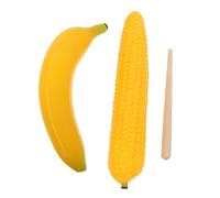 ibasenice Fruit Shaker Maraca Musical Instruments Corn Banana Percussion for Early Learning Safe Material Engaging Rhythm Play for Boys