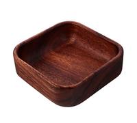 ibasenice Fruit to for Easy Style Craftsmanship Rustic Clean Natural Wooden Serving Tray Rectangular Snack Tray Handmade and with Coffee Colour and 15x4.5cm Home Party Use