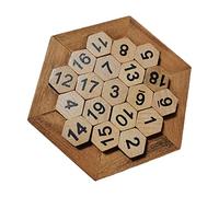 ibasenice Funny Puzzle Toy for Boy Girl Wooden Intelligence Game Teaching Board Enhances Grasping Skills Hand-eye Coordination and Self-confidence Preschool Learning Activities