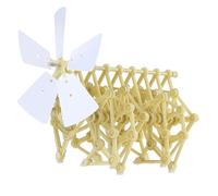 ibasenice Funny Wind-Powered Animaris Strandbeest Model Robot DIY Assembly Walker Educational Toy Kit