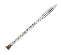 ibasenice G Tuning Vertical Blowing Bawu Flute Blue and White Porcelain Colour Detachable Design Ethnic Wind Instrument with Storage Bag Stainless Steel