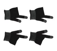 ibasenice Game Gloves for Mobile Phone Gaming 1 Pair Lightweight Carbon Fiber with Skin-friendly Touch Screen Finger Covers
