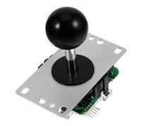 ibasenice Game Stick Joystick Replacement Arcade Controller Black 5-pin Circuit Board One-handed Gamer Rocker for Simulation and Arcade Gaming Supplies