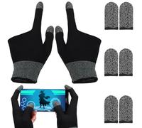 ibasenice Gaming Gloves with Enhanced Agility and Breathable Comfort, Black Nylon and Graphene Material for Gaming and Touchscreen Activities, for Mobile Touch and Precise Control