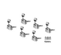 ibasenice Gc206c Electric Guitar Tuning Pegs 3r3l Chrome Machine Heads 6 Inline Guitar Tuning Keys for Electric and Acoustic Replacement