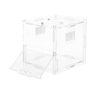 ibasenice Gecko Tank Acrylic Reptile Terrarium Habitat Jumping Spider Enclosure House Turtle Habitat Gecko Cage Terrarium Jumping Spider Cage Reptile Cases Transparent