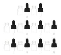 ibasenice Glass Essential Oil Bottles Random Color 10pcs with Droppers Leak-proof and Easy to Carry Refillable Liquid Dispensers, 5ml Aromatherapy Oil Container Set for Travel Use