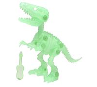ibasenice Glow Dark Dinosaur Skeleton DIY Assembly Kit for Safe Plastic Material Educational Handcraft Model for Boys and Fun Take Apart Playset