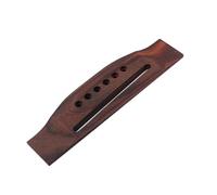 ibasenice Go205 Folk Guitar Bridge with Bone Slotted Saddle for Acoustic Guitar Precisely Shaped and Easy to Mount for Performance and DIY