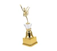 ibasenice Golden Ballet Dance Trophy Cup for Competitions and Events Plastic Award with Elegant Design and Eye-catching Finish Motivational Participation Souvenir for Schools and Dance Teams