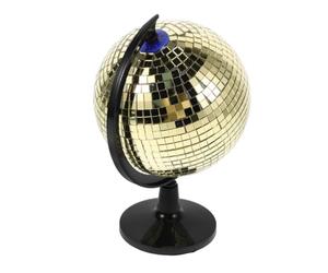 ibasenice Golden Globe Glitter Disco Decor Sparkling Disco Globe with Reflective Brilliance Plastic and Glass Material Unique Modern Aesthetic Style Easy to Use Desk Decoration for Offices