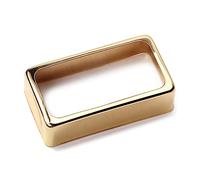 ibasenice Golden Metal Humbucker Pickup Cover for Electric Guitar, Elegant Hollow Frame Fine Workmanship to Dress up Single Cutaway Pickups, Replacement Accessory