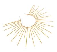 ibasenice Golden Sun Goddess Headband with Spiked Design, Comfortable Plastic Material, Snug Fit for Halloween Costume Hair Accessory, Themed Events and Carnival