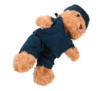ibasenice Graduation Plush Nurse Bear Soft Stuffed Animal for Nursing Students with Scrub Outfit Flexible Limbs and Lifelike Details Comfortable Plush Fabric Medical Graduates