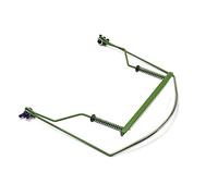 ibasenice Green 10-hole Harmonica Neck Holder Sturdy Stainless Steel Harmonica Accessory Lightweight Harp Rack Compatible with 10-hole for Performance and Practice