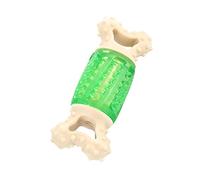 ibasenice Green Dog Squeaky Bone with Whistle Sound for Chewing and Play Interactive Pet Chew to Reduce Boredom and Destructive Behavior for Puppies and Adult Dogs