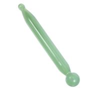 ibasenice Green Gua Sha Pen Facial Massage Tool for Deep Tissue and Eye Puffiness Relief, Acupuncture Point Therapy Stick for Face Sculpting and Scalp Relaxation, Set of Two