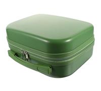 ibasenice Green PC Makeup Train Case Cosmetic Storage Box for Students and Workers Desktop Organizing with Compact Design Suitable for School and Bedroom