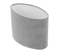 ibasenice Grey Oval Lampshade Small Table Lamp Shade Soft Fabric Cover for Bedroom Living Room Lighting Accessory 9X9X7 Inch