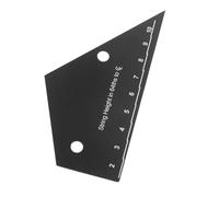 ibasenice Guitar Action Gauge and String Measuring Tool Kit Made of Stainless Steel, Black Colour, Compatible with Guitar and Electric Bass, Featuring a Precise Scale and Easy-to-carry