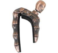 ibasenice Guitar Capo Tension Stylish Skull Design for Acoustic and Electric Guitars Compact Clip Tuner for Ukulele Bass and Mandolin Finish