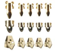 ibasenice Guitar Finger Cots Set Banjo Finger Picks Open Design for Acoustic Guitar for Banjo Supplies Metal Gold for Ukulele