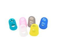 ibasenice Guitar Fingertip Protectors Silicone Finger Guards 10pcs Size L for Guitar and Ukulele Beginners Comfortable to Use Close the Skin for Practicing Random Color