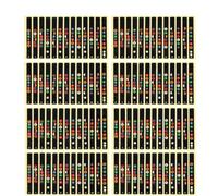 ibasenice Guitar Fretboard Labels Sticker Easy to Install and Remove 10pcs Black Pvc Material Mastering the Fretboard for Acoustic and Electric Guitar