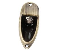 ibasenice Guitar Jack Plate Metal Boat Style Input Output Jack Plate Replacement Guitar Parts Accessories Setup