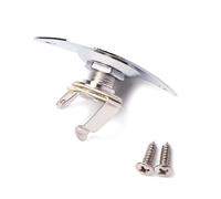 ibasenice Guitar Jack Socket Chrome Indented for Electric Guitar Input Output Pick up Jacks Mounting Screws Wall Mount
