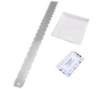 ibasenice Guitar Neck Straight Edge Notched Ruler Luthier Tool for Electric Guitars String Action Gauge Measuring Tool