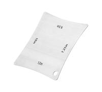 ibasenice Guitar Radian Ruler Feeler Gauges Iron Measuring Tool Fretboard Gauge String Action