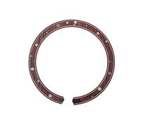 ibasenice Guitar Rosette Decal for Sound Hole Inlay Curved Strips Design Easy to Apply Compatible Acoustic Guitars Non-damaging Vibrant Color Decoration