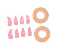 ibasenice Guzheng Practice Nail Covers Guzheng Nail Tapes for Learning Fake for Practice Covers