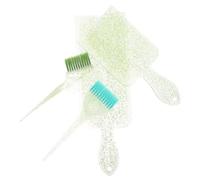 ibasenice Hair Dyeing Brush Hair Dye Green Plastic Nylon Slope Corner Design Arc Handle and Personal Household Random Color