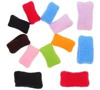 ibasenice Hair Ties Elastic Ponytail Holders that Hold Tightly 12pcs Colorful Made of Cotton and Linen Small Bun Donut Hair Ropes for Leisure Activities and for Women and Girls