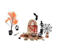 ibasenice Halloween Dollhouse Accessories Miniature Resin Figurines Spooky Mini Halloween Fairy Garden for Haunted House Decor and Party Decorations
