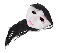 ibasenice Halloween Scary Ghost Mask for Women Realistic Full Face Head Cover for Masquerade Horror Parties Escape Rooms Detailed Costume Accessory for Cosplay Haunted House Decor