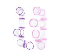 ibasenice Hamster Cage External 16Pcs DIY Tunnel Tubes Kit Transparent Plastic for Mouse and Hamster Outside the Cage