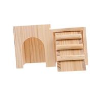 ibasenice Hamster Hideaway Nest Stairs Small House Pet Plaything for Hamster Multi Chamber Hide Dwellings