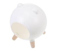 ibasenice Hamster Hideout and Hedgehog House Plastic Small Pet Cage Ornament with White Color Suitable for Guinea Pigs and Dwarf Rodents Cage Habitat Shelter