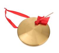 ibasenice Hand Gong and Chinese Cymbal Musical Instrument for Boys and Girls Rhythm and Beat Improvement Compact and Easy to Carry Random Style