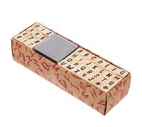 ibasenice Handbook Seal Wooden Stamps Alphabet Seal for DIY Craft Decorative Stamp for Diary and Stationery Multi-Purpose Use