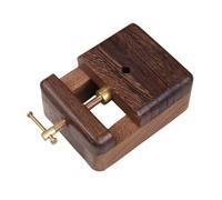 ibasenice Handcraft Tool Crafts Chapter Block Bed Adjustable Metal and Wood Stamp Carved Bed Engraved Chapter Fixing Tool Without Burrs for Students Learning The Art of Seal Cutting