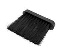 ibasenice Handheld Whisk Sweeper Mini Dustpan and Brush Set Black Plastic Replacement Head Comfortable Grip Thorough Cleaning European Style Fireplace Tool for Villa Living Space