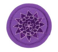 ibasenice Handmade Cotton Cloth Singing Bowl Cushion Embroidered Buddhism Art, Soft Sturdy Pad for Teapot and Singing Bowl Use in Buddha Hall Meditation and Yoga